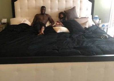 Mohamed Sanu. Wr For The Atlanta Falcons Enjoying His Brand New Ultrabed® Mattress!