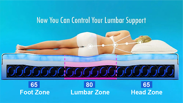 Lumbar Support Adjustable Bed